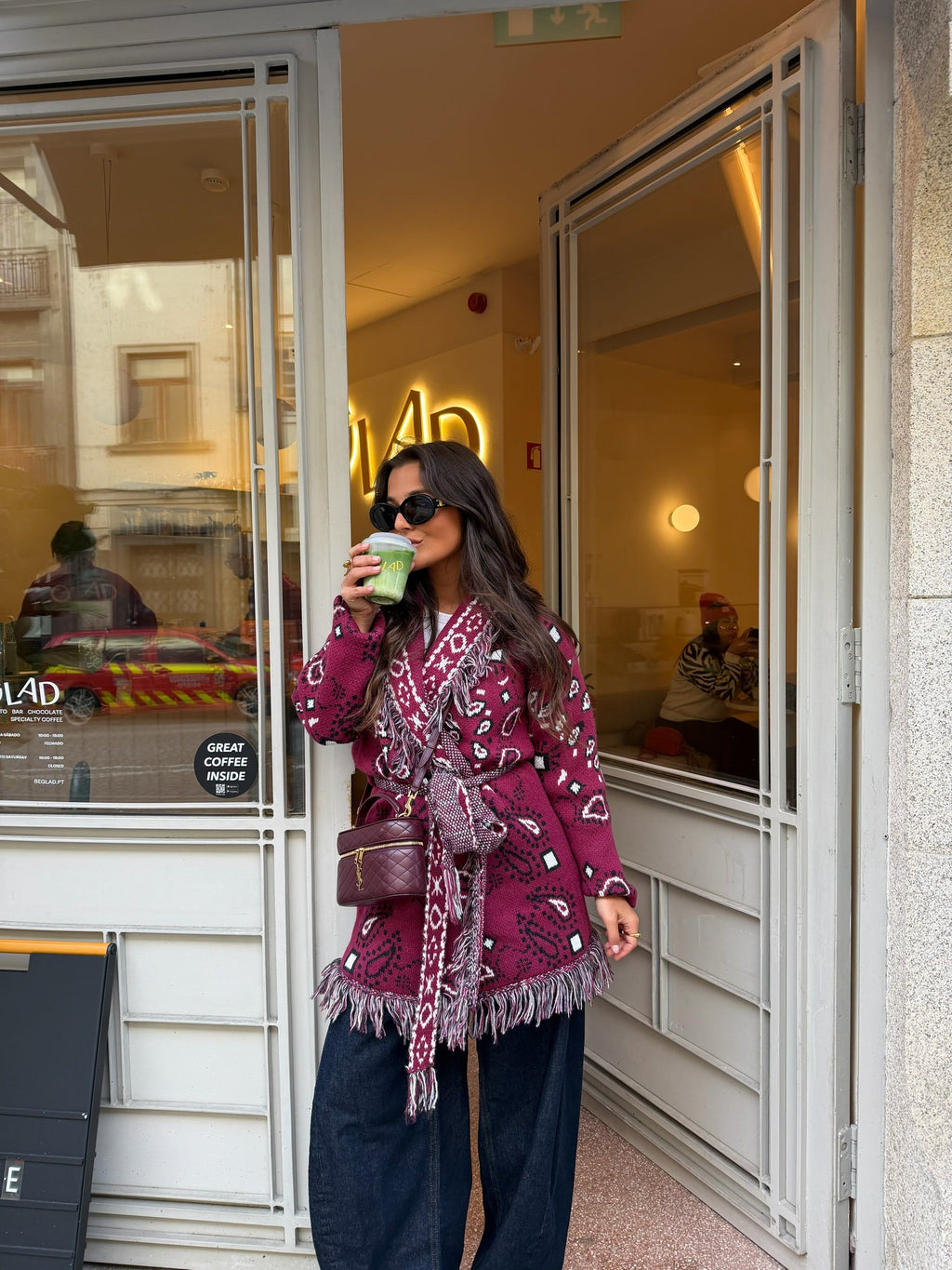 Bandana | Chaqueta Larga Granate