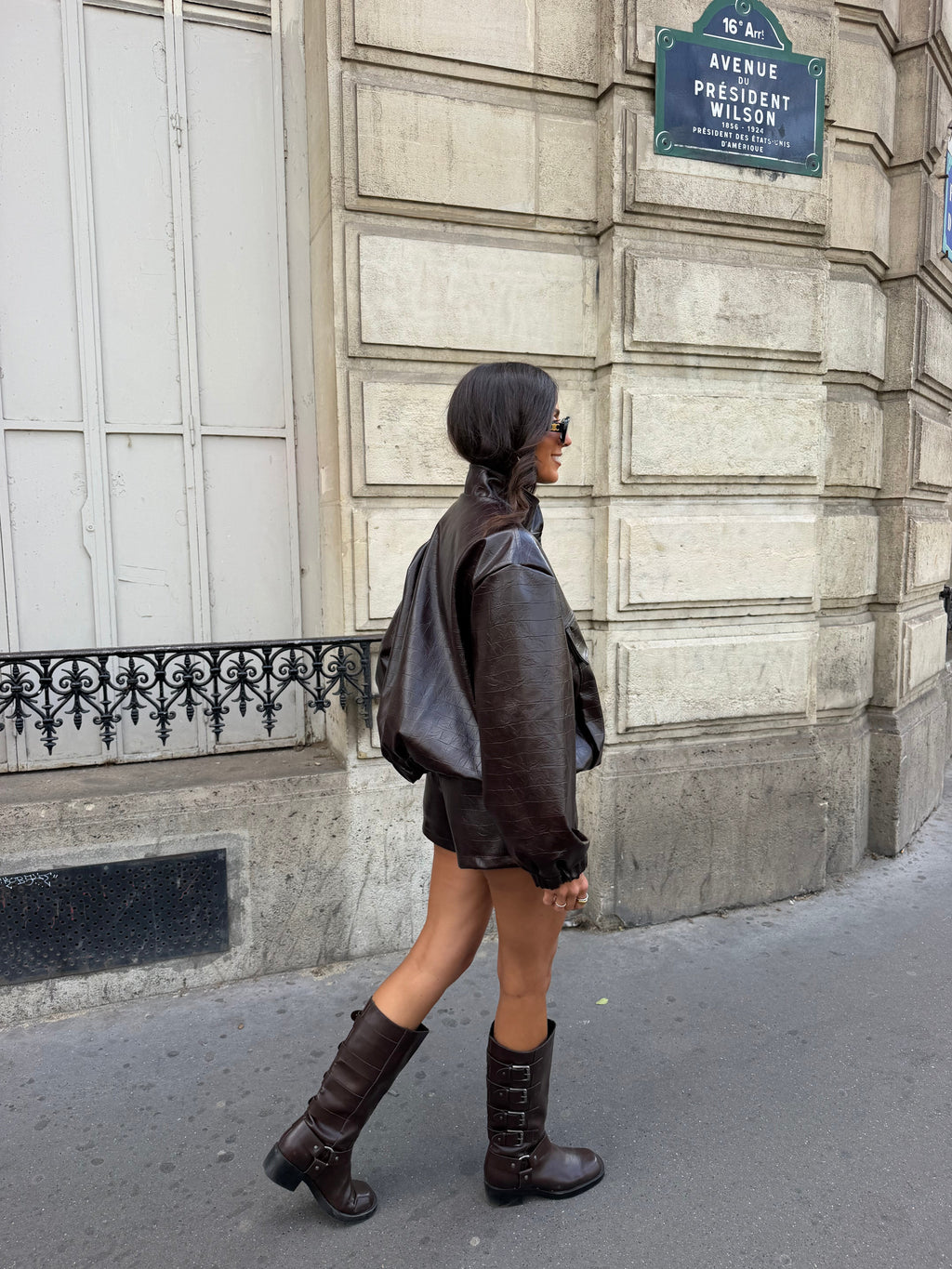 Chaqueta Efecto Cocodrilo