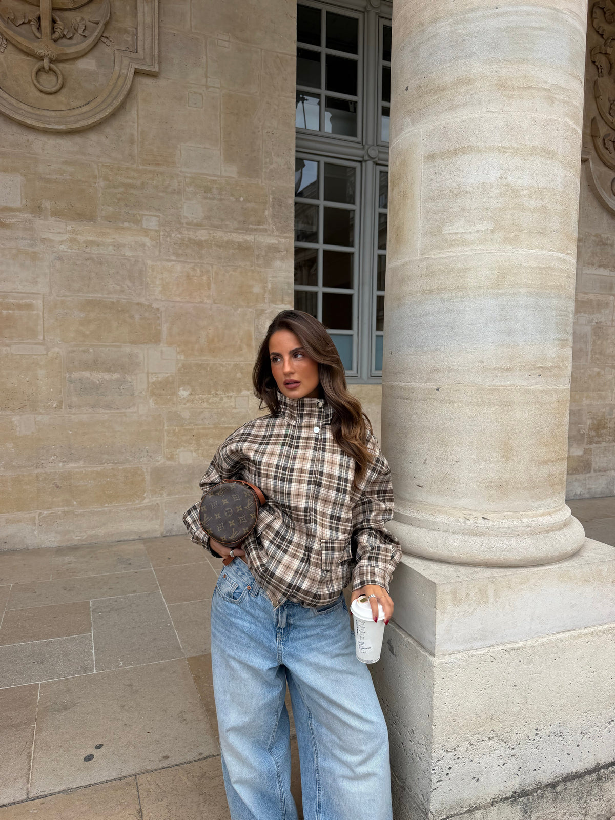 Capucine | Cazadora Bómber de Cuadros