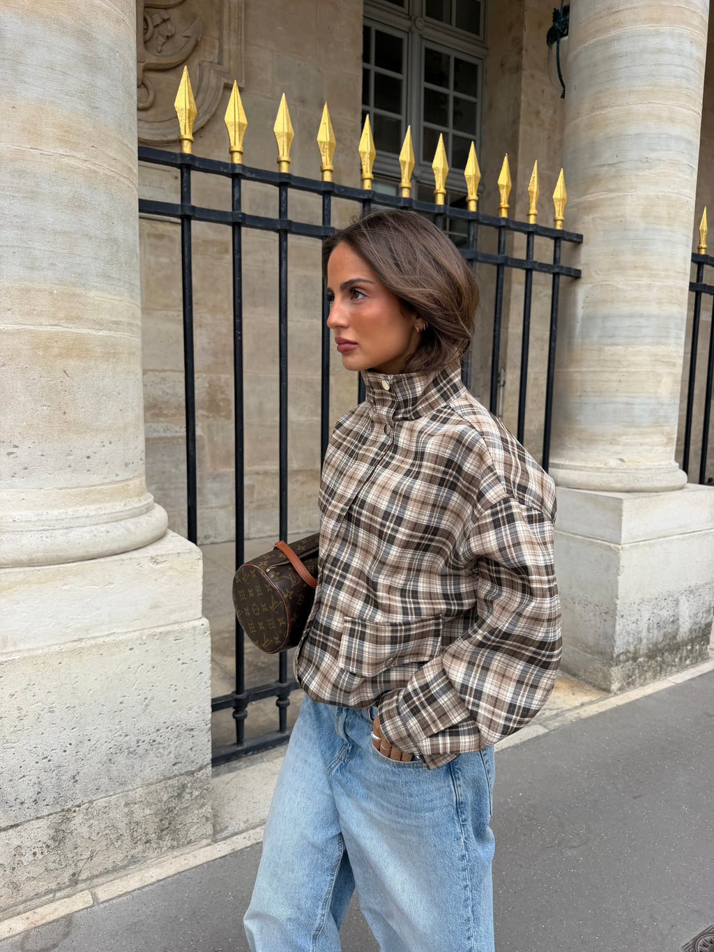 Capucine | Cazadora Bómber de Cuadros