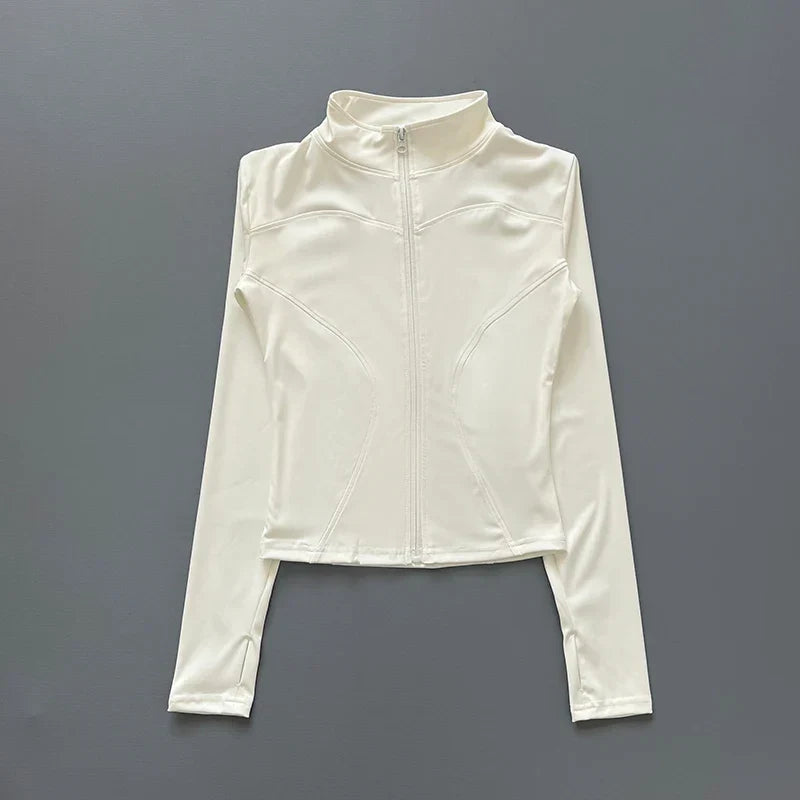 Chaqueta Deportiva Entallada para Mujer | Cortavientos Ligero de Secado Rápido