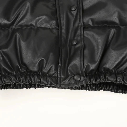 Chaqueta de Piel Sintética para Mujer | Chaquetón Corto de Invierno con Cremallera