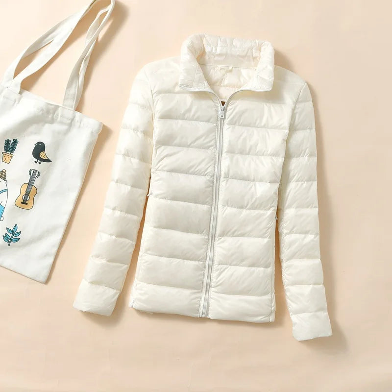 Chaqueta de Plumón Corta para Mujer | Plumífero Ligero Acolchado de Invierno