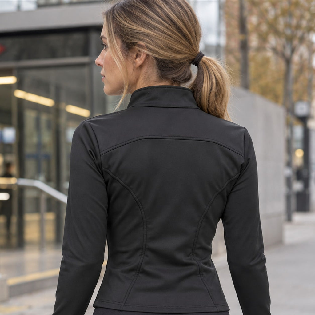 Chaqueta Deportiva Entallada para Mujer | Cortavientos Ligero de Secado Rápido