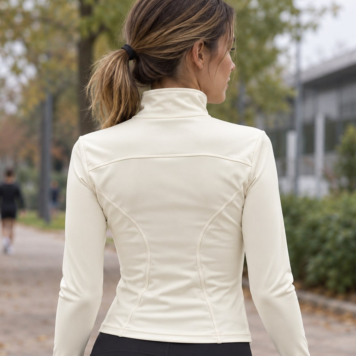 Chaqueta Deportiva Entallada para Mujer | Cortavientos Ligero de Secado Rápido