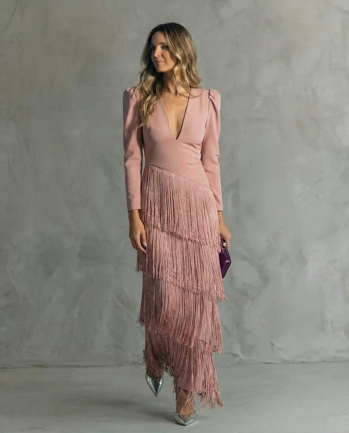 Chiara | Vestido Midi con Mangas Abullonadas