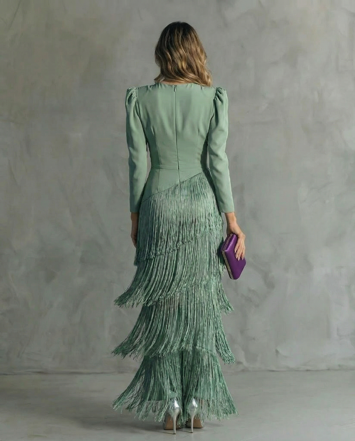 Chiara | Vestido Midi con Mangas Abullonadas
